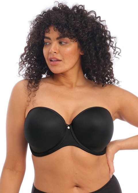 Elomi BH Strapless Smooth BLK