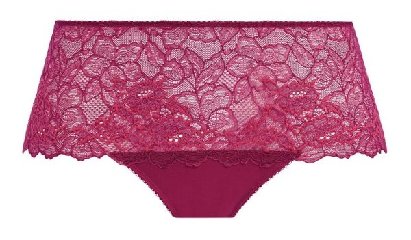 Short Lace Perfection Red Plum