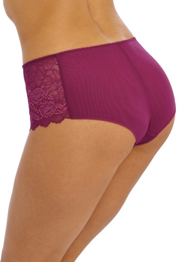 Short Lace Perfection Red Plum