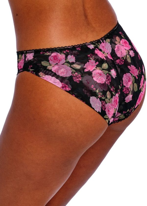 Freya Slip Rose Blossom Black